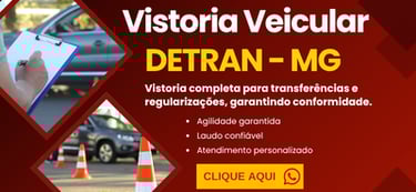 Vistoria completa de veículo feita por despachante em Betim para garantir conformidade e aprovação n