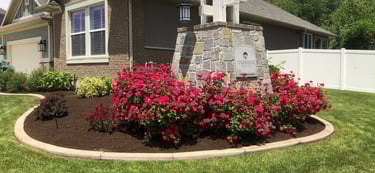Flower bed maintenance 