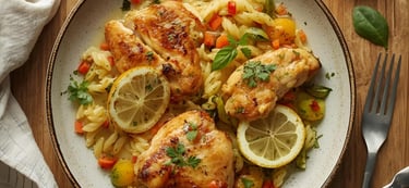 poulet citron orzo noemie cuisine