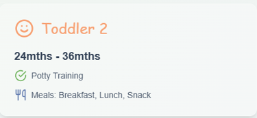 Toddler 2 curriculum