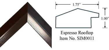 Espresso Rooftop Wooden Picture Frame