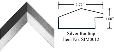 Silver Rooftop Wooden Picture Frame