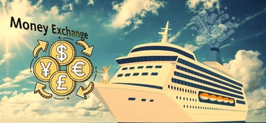Foto do navio que representa serviço de cambio e moeda.