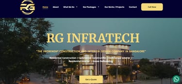 RG INFRATECH - WEBSITE DESIGNED BY SCARDO GROUPS