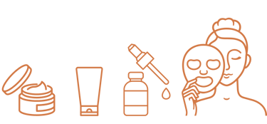 100% all natural cafine skincare icons