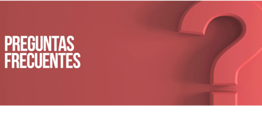 Es un banner en el que se ve un signo de pregunta y un texto escrito (presuntas frecuentes).