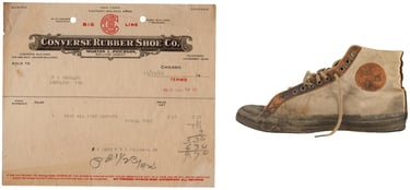 Vintage original Converse All-Star Basketball Shoes 1925 Receipt
