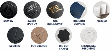Custom business printing products for restaurants, offices, schools and retail stores