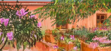 Oaxaca hotel - digital postcard