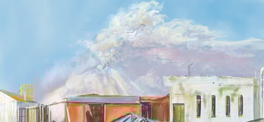 Puebla Popocatépetl - digital postcard