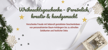 Namensanhänger für den Weihnachtsbaum – handgefertigt & einzigartig – Geschenkidee