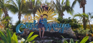 Lady and The Pirate in Costa Maya, Mexico