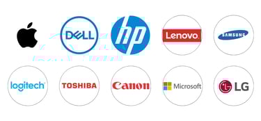 a group of IT and computer accessories logos