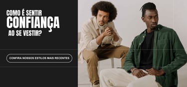 Ideias de banner para roupas - confiança