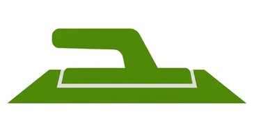 Green Trowel Concrete Tool