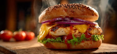 hamburguesa de pollo