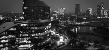 GreenHall Vilnius iš aukštai fotografija dronu