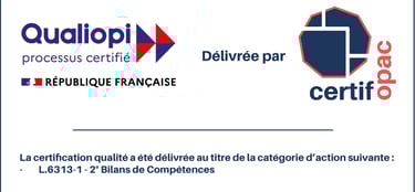 a certificate QUALIOPI for quality of quality