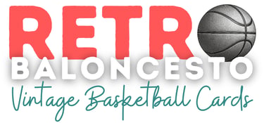 Retro Baloncesto Vintage Basketball Cards Logo