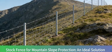 Stock Fence for Mountain Slope Protection: An Ideal Solution for Boundary Isolation & Work Area Dema