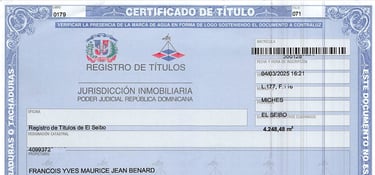 Acheter un terrain en République Dominicaine - Titulo