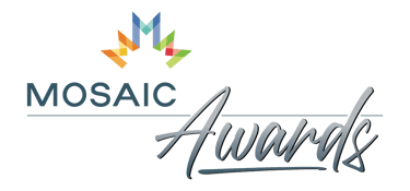 a logo for mosaic awards