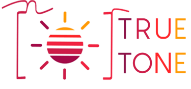 a logo for true tone