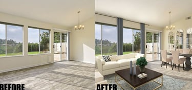 Real Estate before and after 