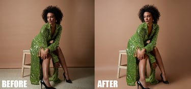 Fashion before and after 
