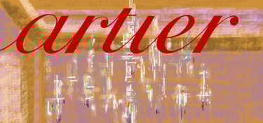 Airport chandelier - digital postcard
