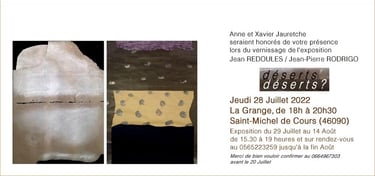 Affiche de l'expo Déserts