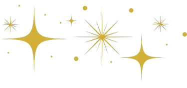 Elément décoratif - étoiles scintillantes- Rubenia Timmerman, auteure.