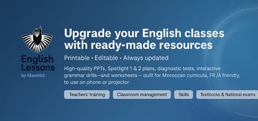 Moroccan platform for English teachers, materials and resources