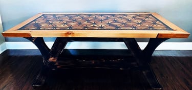 This product is manufactured to orde Wood And Epoxy  coffee table. Indoor & Outdoor.