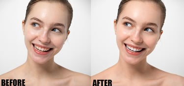 eye and teeth whitening 