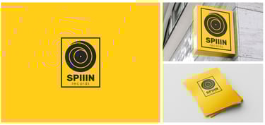 Spiiin Records logo design