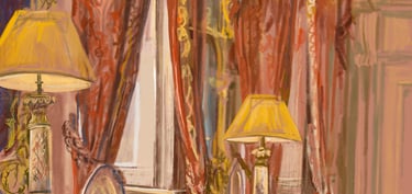 The Pink Dining Room at Dumfries House