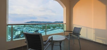 anylodge hotel rooms with sunset