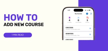 How to add a new course in UniTable