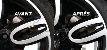 Rénovation jante alu Denain, rénovation jante alu Valenciennes, rayure jante voiture 59
