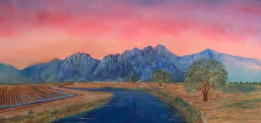 All About the River by New Mexico Artist John Dick-Peddie