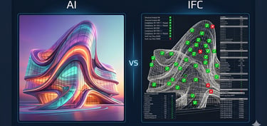 Comparaison rendu IA ALLPLAN 2026 vs audit IFC avec vérification des propriétés BIM