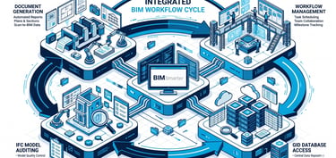 Cycle BIM automatise avec 4 outils connectes pour le Luxembourg et la Belgique