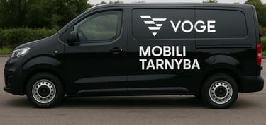 a van with a vehicle sticker on it