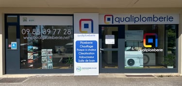 Devanture Qualiplomberie à Charvieu-Chavagneux