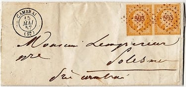 Losange Petits Chiffres 593 rouges et type 15.