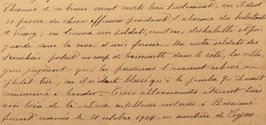 Rapport du Curé de la paroisse 1914