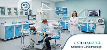 Tandartsstoelen en complete kliniekinrichting met eenvoudige afbetalingsplannen van 0% | Zestlet Sur