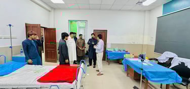 Saqib Khan Chadhar MPA PP-97 visited hospital to check the operations