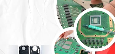 Es un banner o imagen en el que muestra placas electrónicas y enlace a mi servicio técnico.